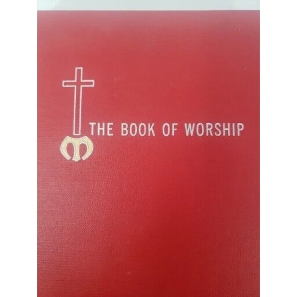Book of Worship for Church and Home Methodist 1965 RED cover
